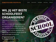 Tablet Screenshot of debesteschoolfeesten.nl